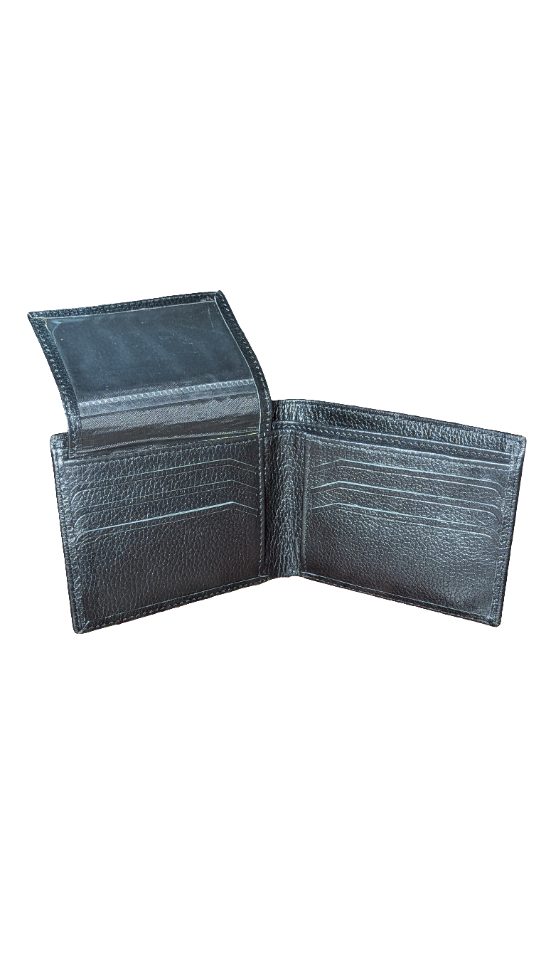 ARW-724 Texture Leather Bifold Wallet | Black