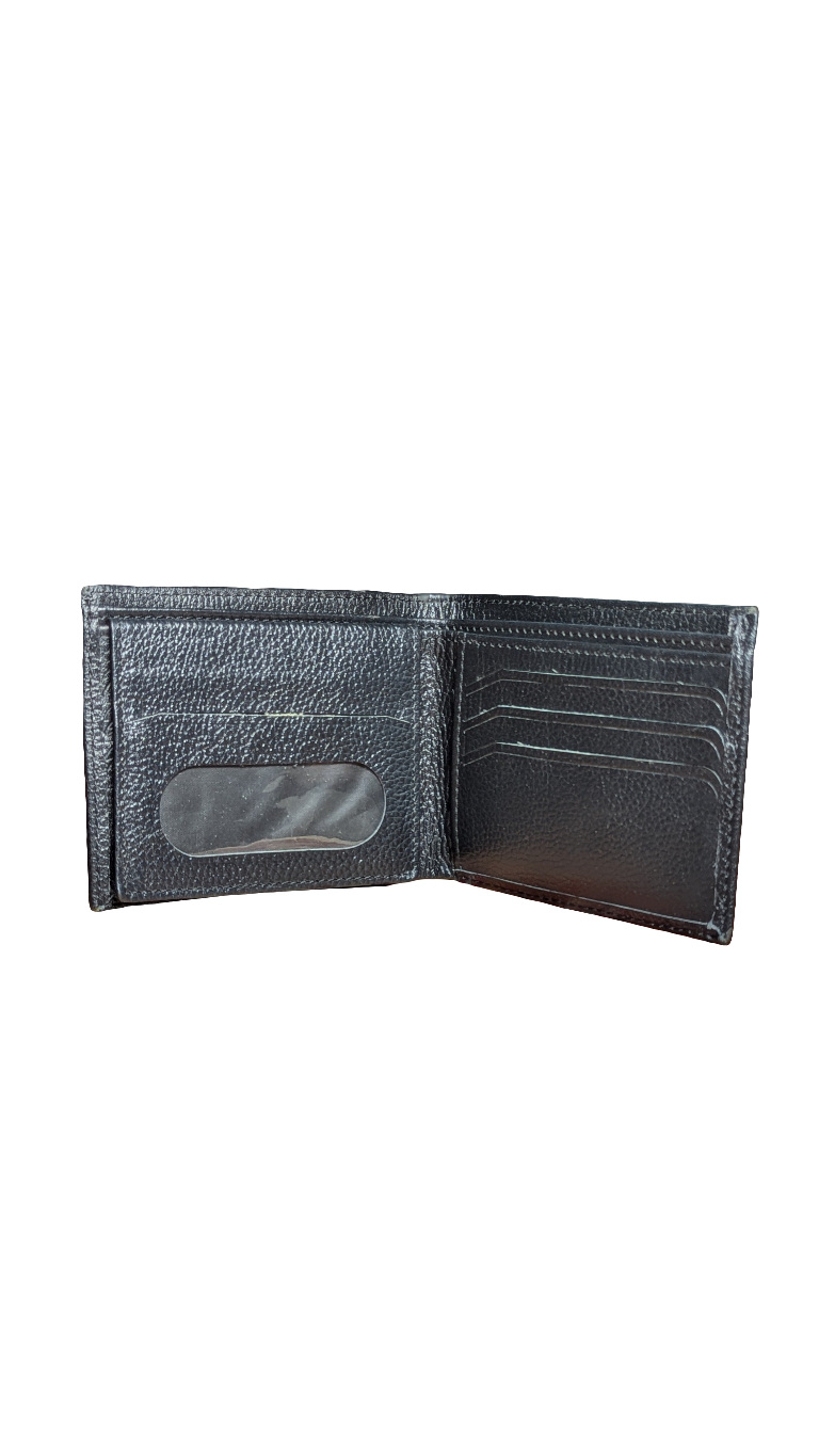 ARW-724 Texture Leather Bifold Wallet | Black