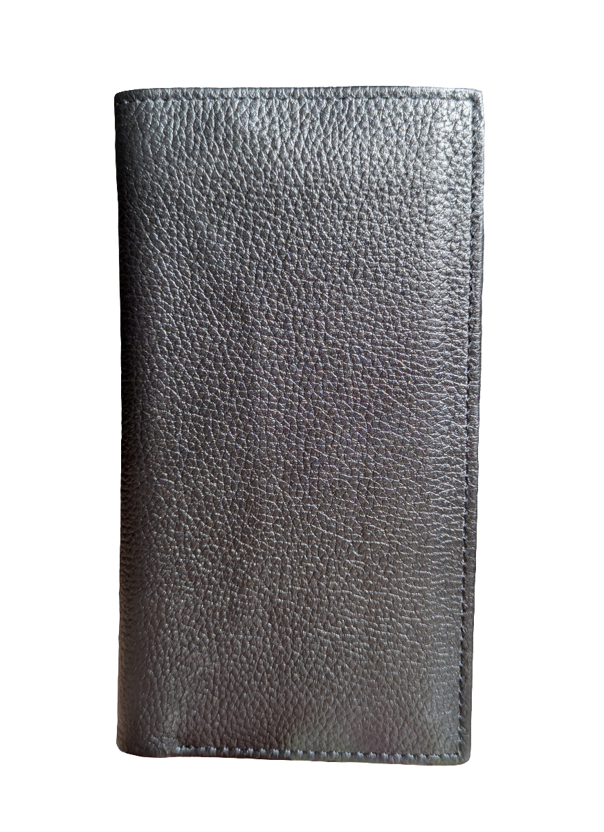 ARW-954 Texture Leather Medium Long wallet | Black