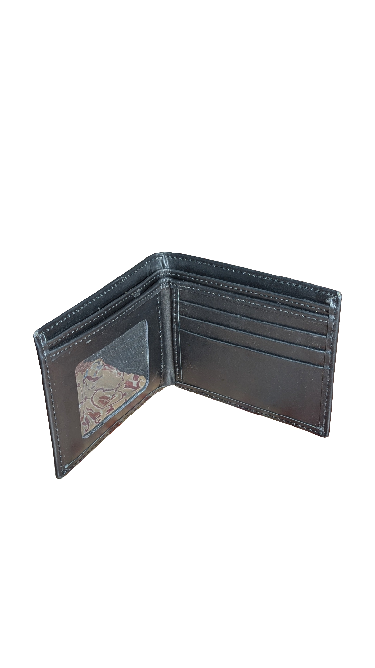 ARW-712 Leather Bifold Wallet | Black