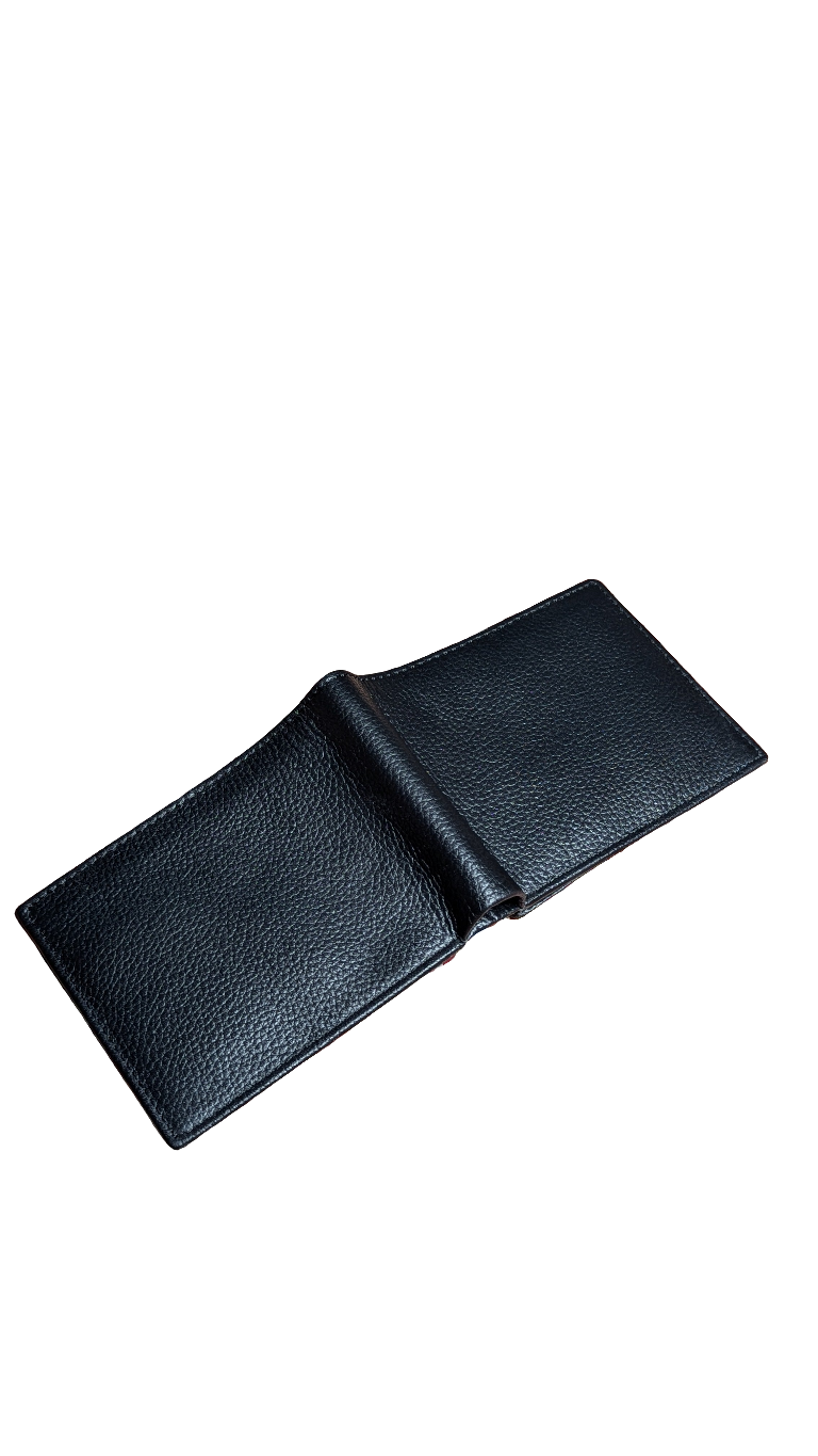 ARW-724 Texture Leather Bifold Wallet | Black