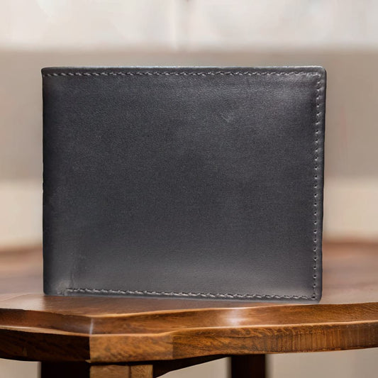 ARW-712 Leather Bifold Wallet | Black