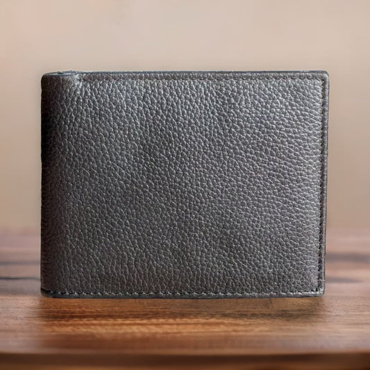 ARW-724 Texture Leather Bifold Wallet | Black