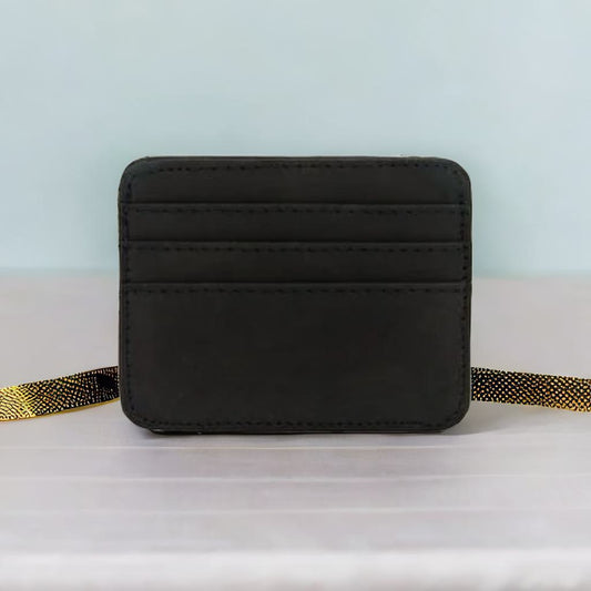 ARCH-333 Leather Card Holder | Black
